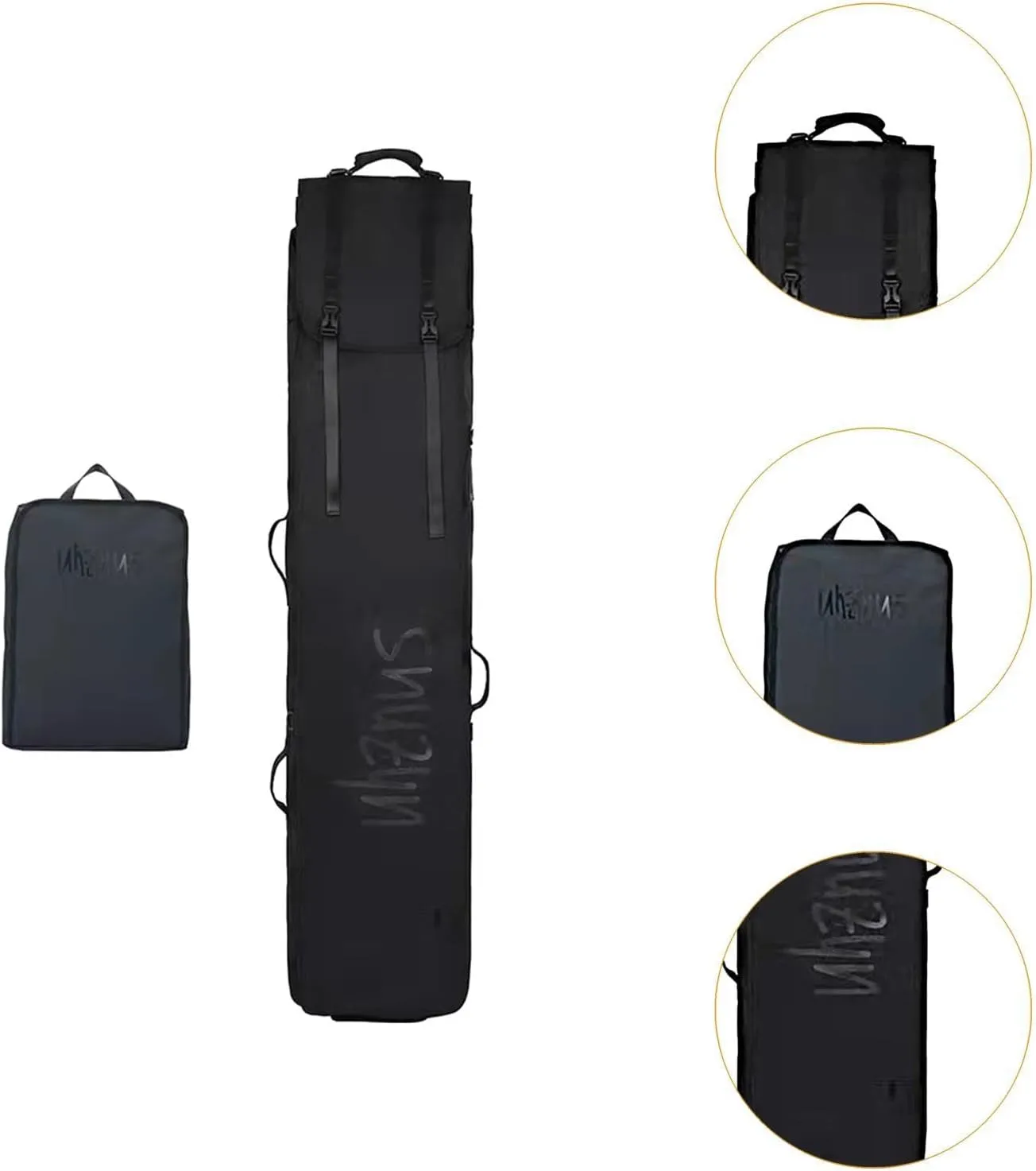 Ski Bag and Boot Bag Combo Ski Carry Bag for Air Travel Snowboarding Storage Snowboard Bag