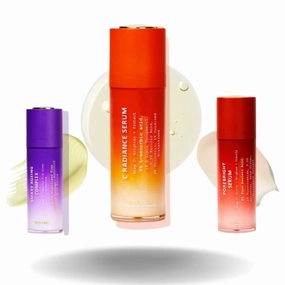 Skin Care Set For Women, Face Regimen with Smart Ageing Complex, Vitamin C Radiance Serum & PoreBright Serum, Vegan, Gluten Free, & Cruelty Free Travel Skincare Kit Advanced