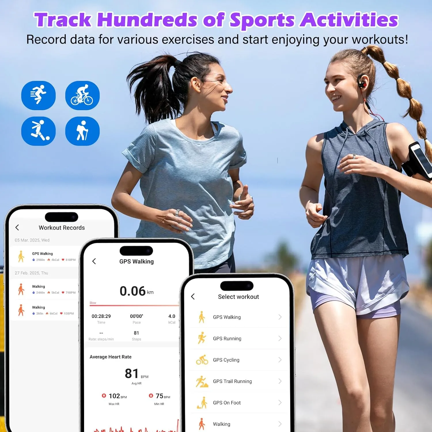 Smart Fitness Ring for Men & Women – Activity & Health Tracker with Heart Rate, Sleep & Blood Oxygen Saturation Monitoring, Motion Tracking, Waterproof Design & No Subscription Needed