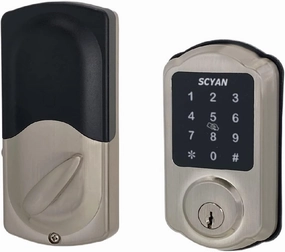 Smart Deadbolt Lock, SCYAN D1 Deadbolt with Touchscreen Keypad, Keyless Entry Door Lock, Auto Locking, for Home, Airbnb, Rental House (Satin Nickel)