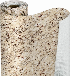 Smart Design Bonded Grip Shelf Liner - 12 Inch x 10 Feet - Non Adhesive, Strong Grip Bottom, Easy Clean Kitchen Drawer, Cabinet, Cupboard Dresser Protector Cover, Non Slip Rubber Mat - Desert Granite