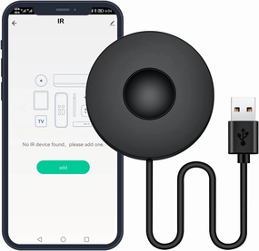 Smart IR Remote Controller,Tuya Universal IR Blaster Smart Air Conditioner Controller, for TV Set-Top Box Light Audio DVD ect Support Alexa Google Home