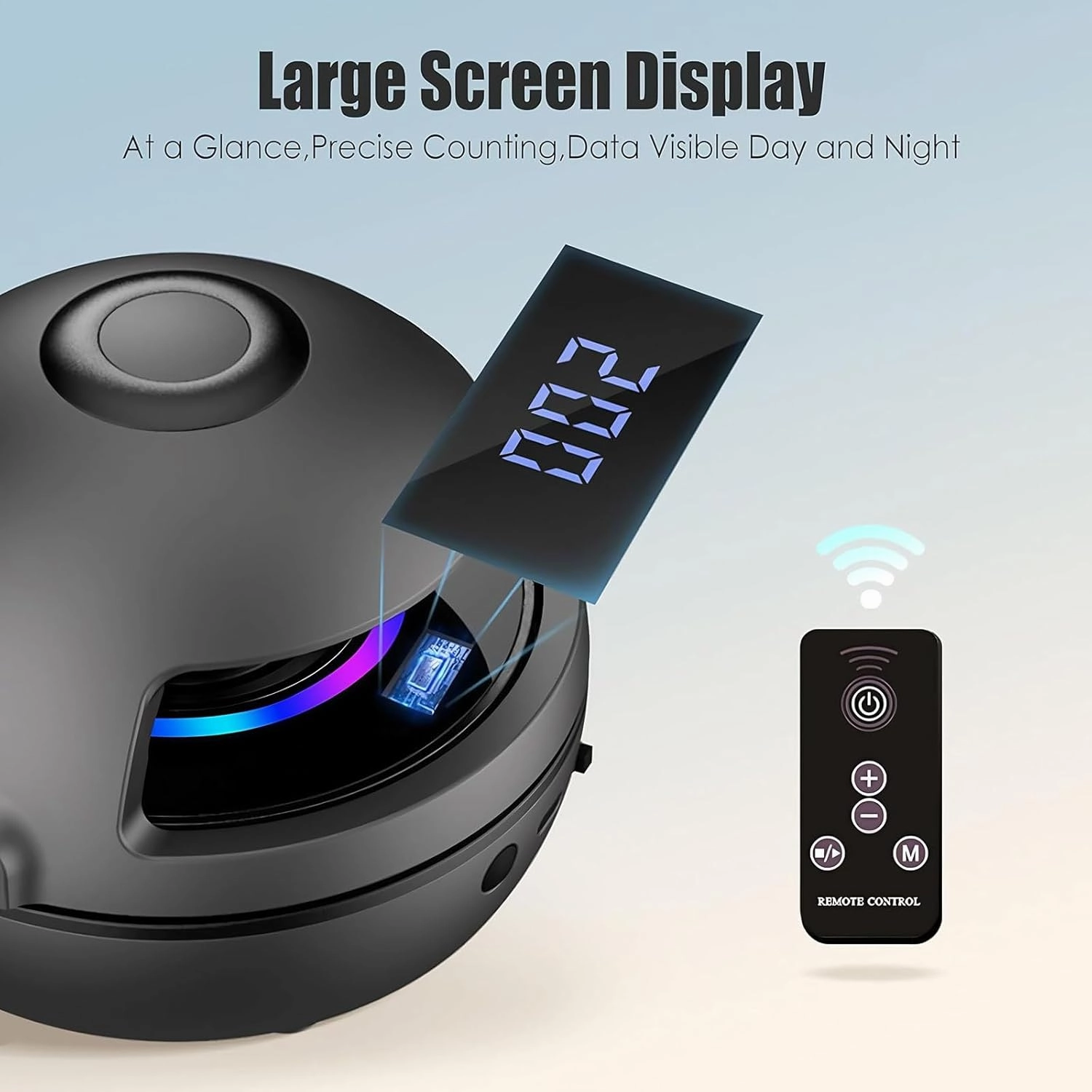Smart Rope Machine Music Smart Counting Rope Speed Remote Control Parent-Child Interactive for Kids and Adults