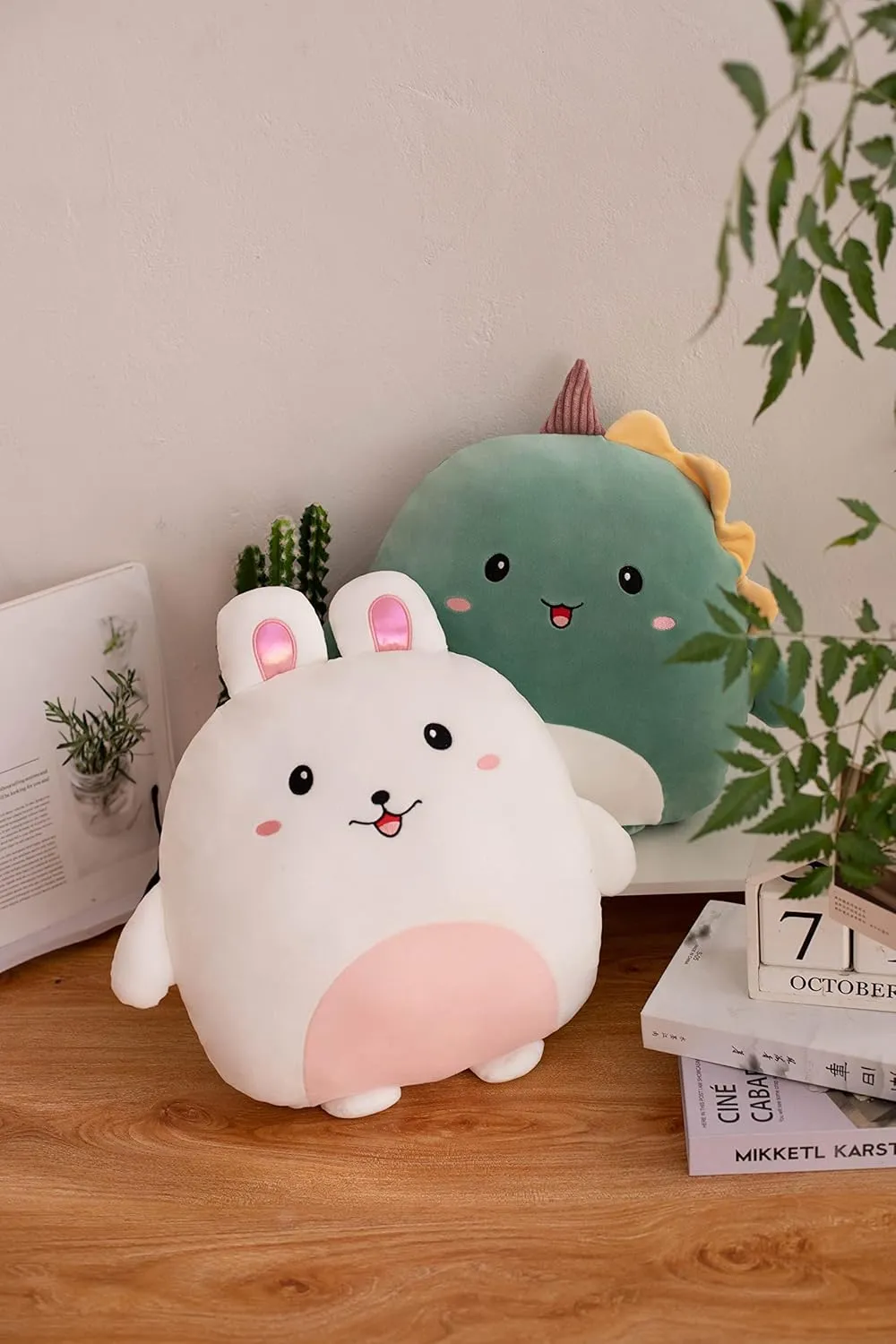 Soft Bunny Plush Hugging Pillow Cute White Rabbit Stuffed Animal Plushies Toy Bunny Rabbit Kids Stuffed Animals Plush Toys for Birthday, Valentine, Christmas 16 Inch