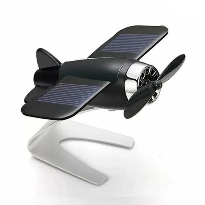 Solar Airplane Creative Car Decoration