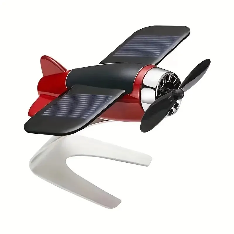 Solar Airplane Creative Car Decoration
