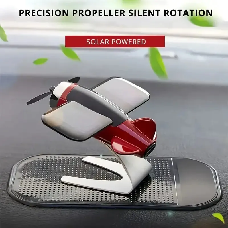 Solar Airplane Creative Car Decoration