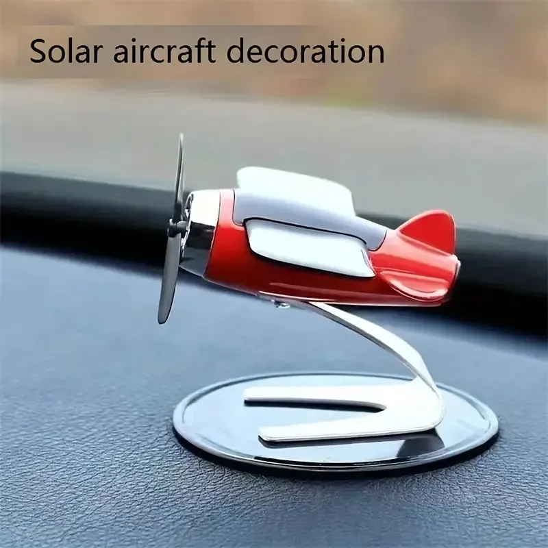 Solar Airplane Creative Car Decoration