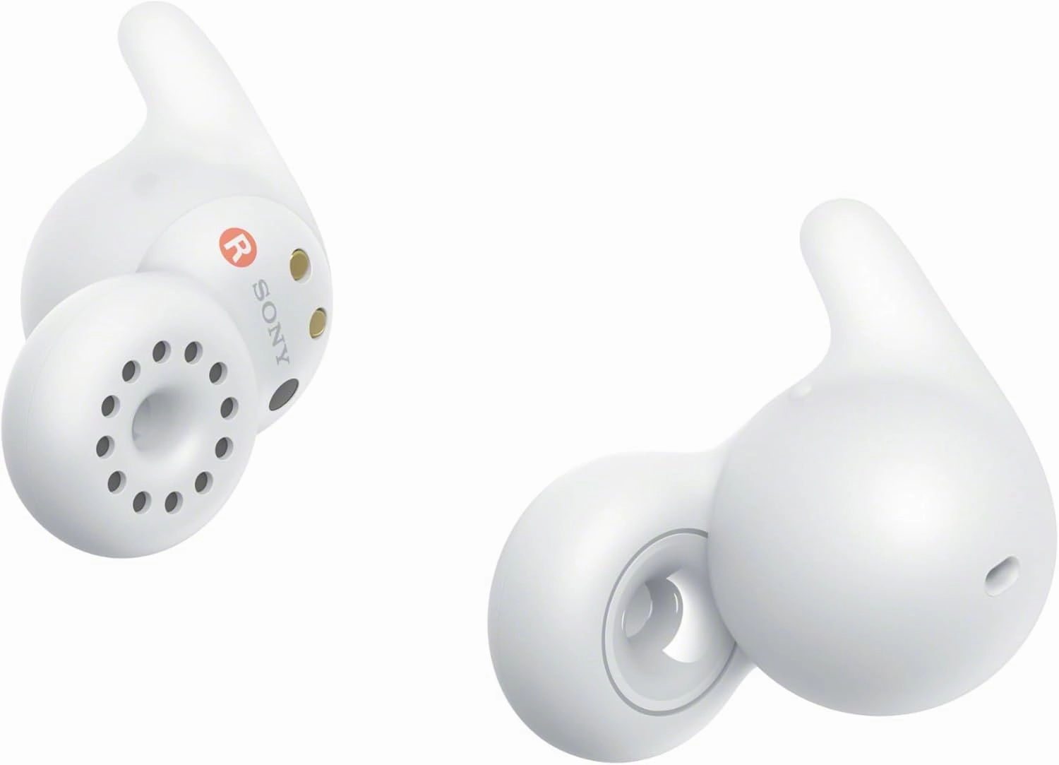 Sony LinkBuds Open Truly Wireless Earbud Headphones with an Open-Ring Design for Ambient Sounds and Newly Developed Air Fitting Supporters, White
