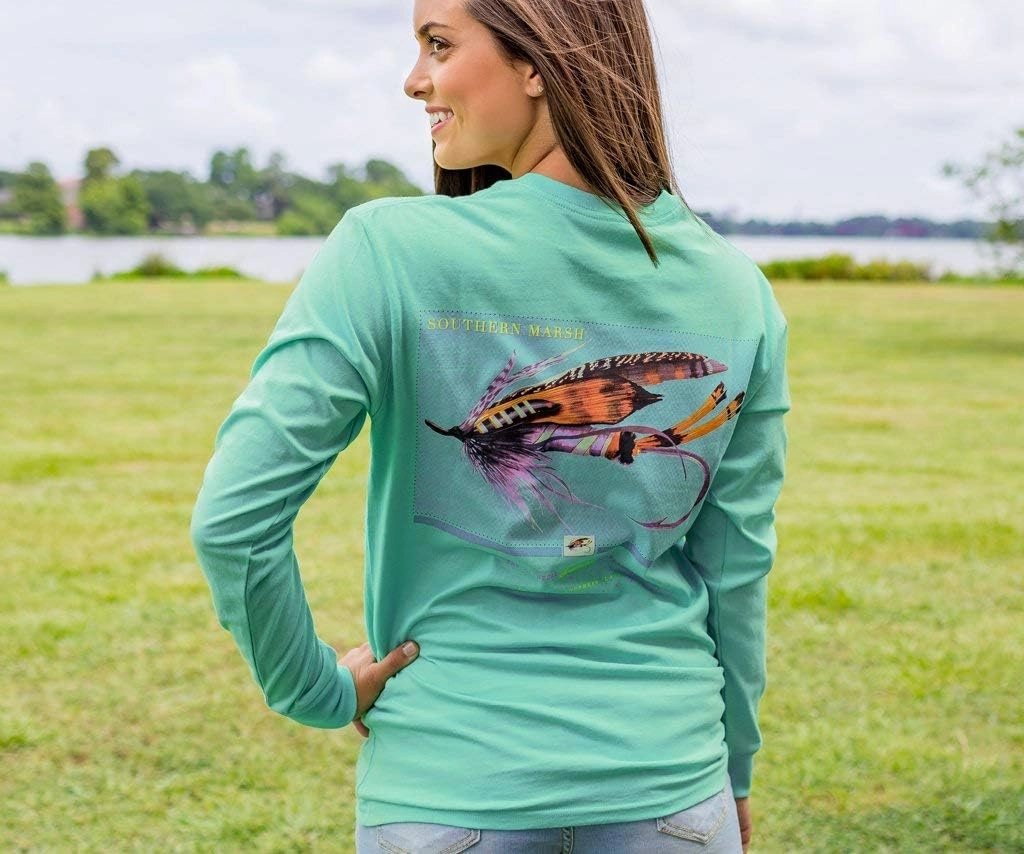 Southern Marsh Men’s Outfitter Series - One T-Shirt – Long Sleeve Casual Graphic Tee
