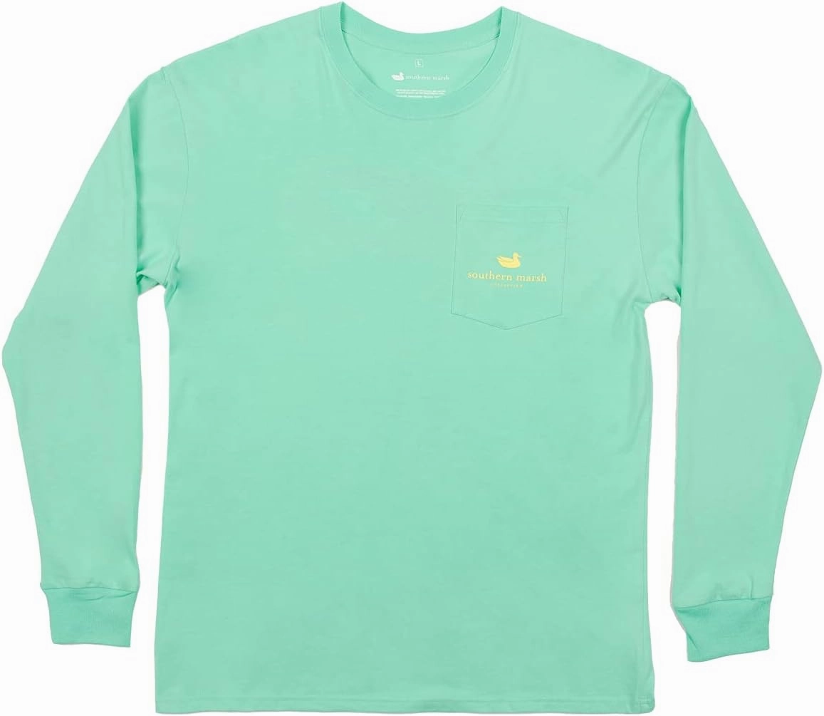 Southern Marsh Men’s Outfitter Series - One T-Shirt – Long Sleeve Casual Graphic Tee