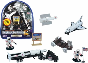 Space Orbiter Backpack Playset with Educational Rocket Poster