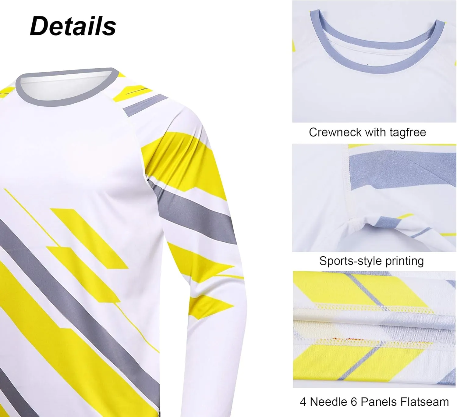 sponeed Men Long Sleeve UPF 50  Shirts Sun Protection