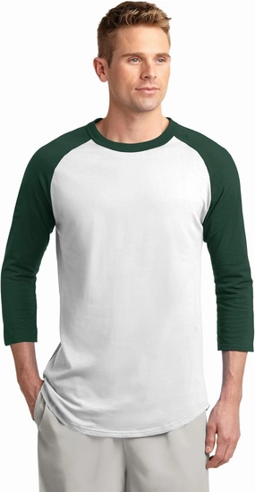 SPORT-TEK Men's Colorblock Raglan Jersey