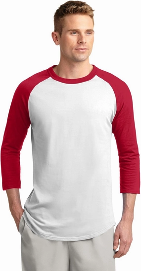 SPORT-TEK Men's Colorblock Raglan Jersey