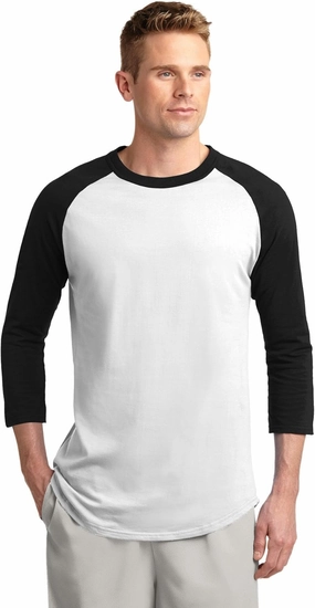 SPORT-TEK Men's Colorblock Raglan Jersey