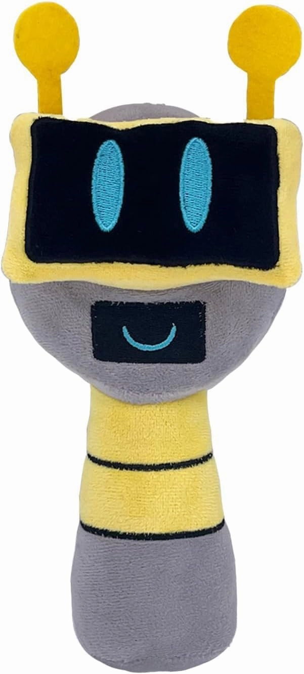 Sprunki Game Plush, Sprunki Toys Plush,Soft Stuffed Animal Pillow Doll Christmas Birthday Gifts for Adult Kids(Yellow White)