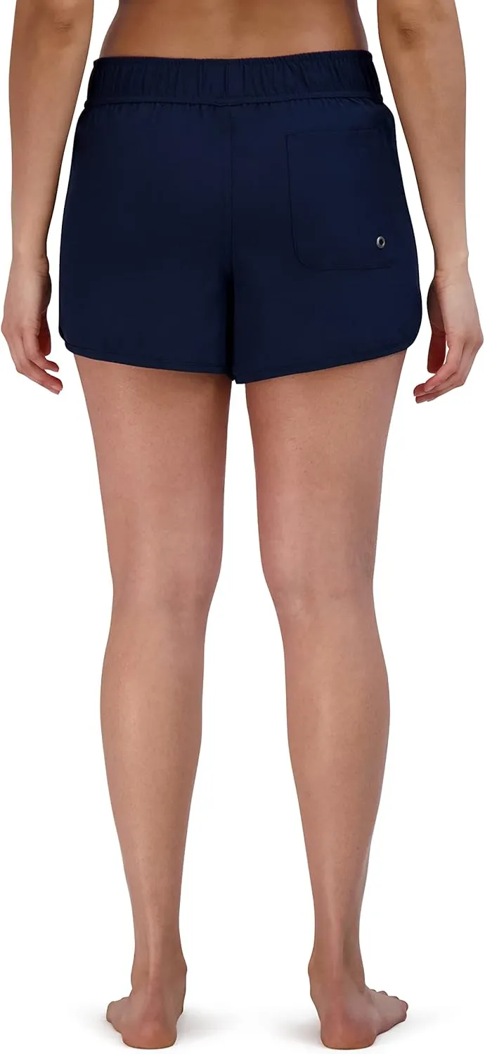 Spyder Women's Standard 3" Stretch Board Short Quick Dry Elastic Tie Waistband