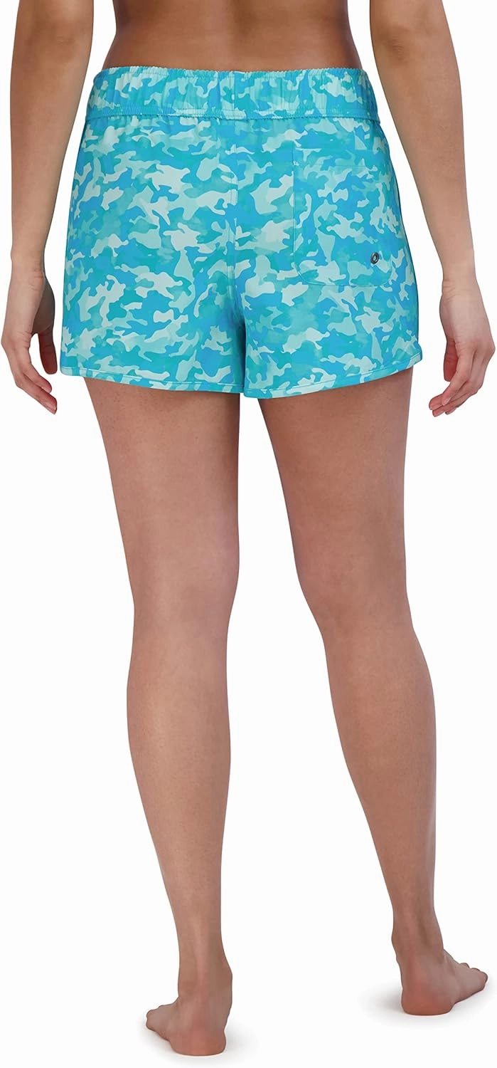 Spyder Women's Standard 3" Stretch Board Short Quick Dry Elastic Tie Waistband