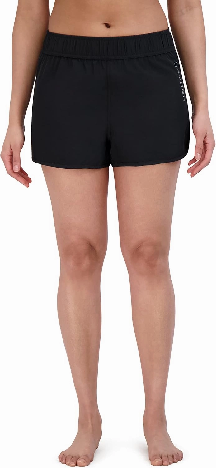 Spyder Women's Standard 3" Stretch Board Short Quick Dry Elastic Tie Waistband