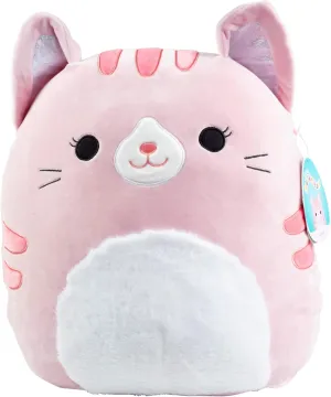 Squishmallow Large 16" Laura The Pink Cat - Officially Licensed Kellytoy Plush - Collectible Soft & Squishy Large Kitty Stuffed Animal Toy - Add to Your Squad - Gift for Kids, Girls & Boys - 16 Inch