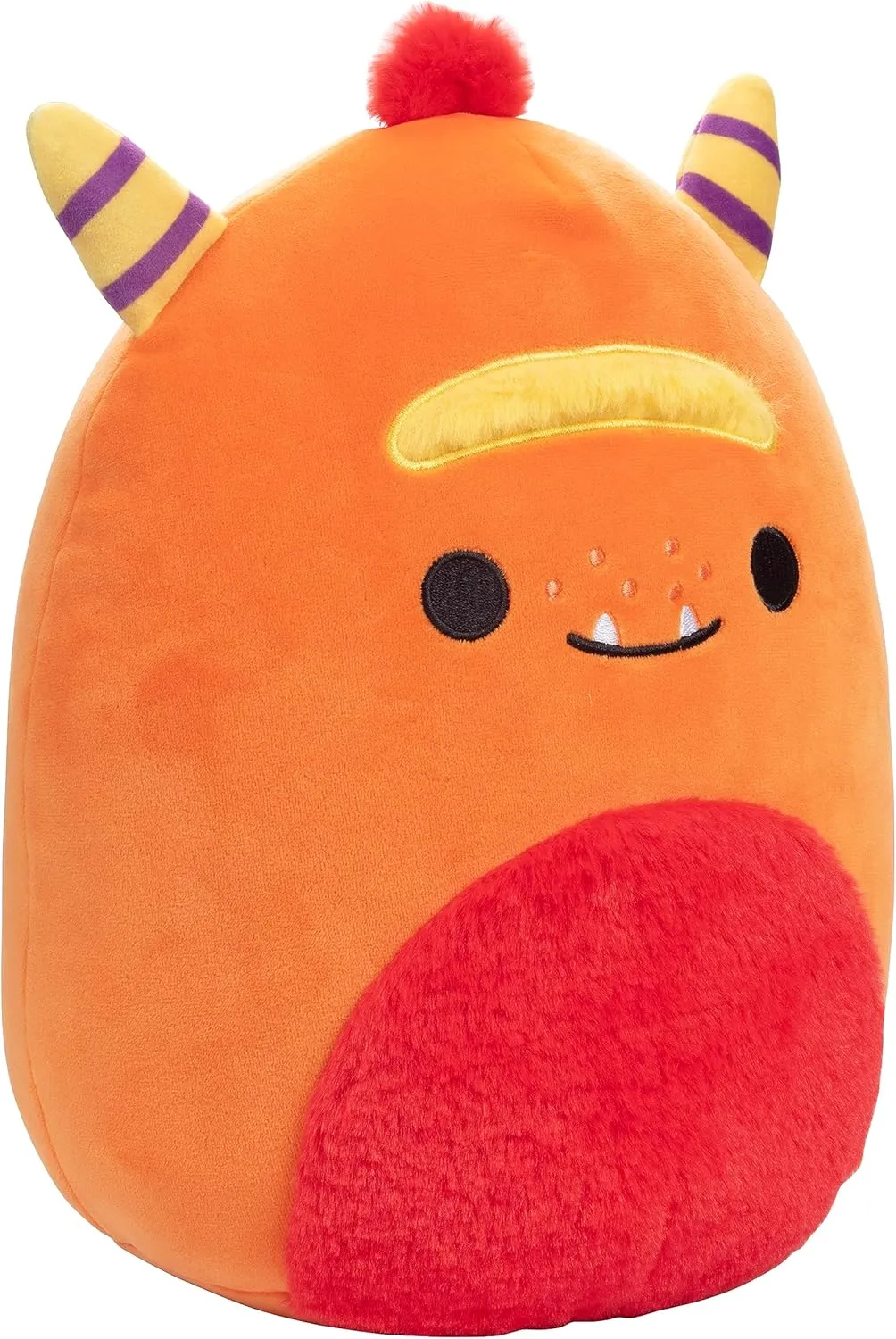 Squishmallows Original 10-Inch Ernest The Orange Monster - Official Jazwares Halloween Plush - Collectible Soft & Squishy Pillow Stuffed Animal Toy - Add to Your Squad - Gift for Kids, Girls & Boys