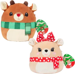 Squishmallows Reindeer 2-Pack – Jazwares Ultra-Soft & Huggable Plush Set – Adorable Deer Stuffed Animals for Kids & Adults – Perfect for Cuddles, Collecting, & Gifting – Officially Licensed