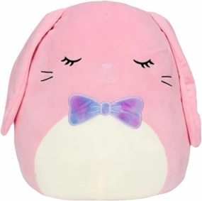 Squishmallows Official Kellytoy Easter Spring Squishy Soft Plush Toy Animal (Bop The Bunny with Bowtie, 8 Inch)