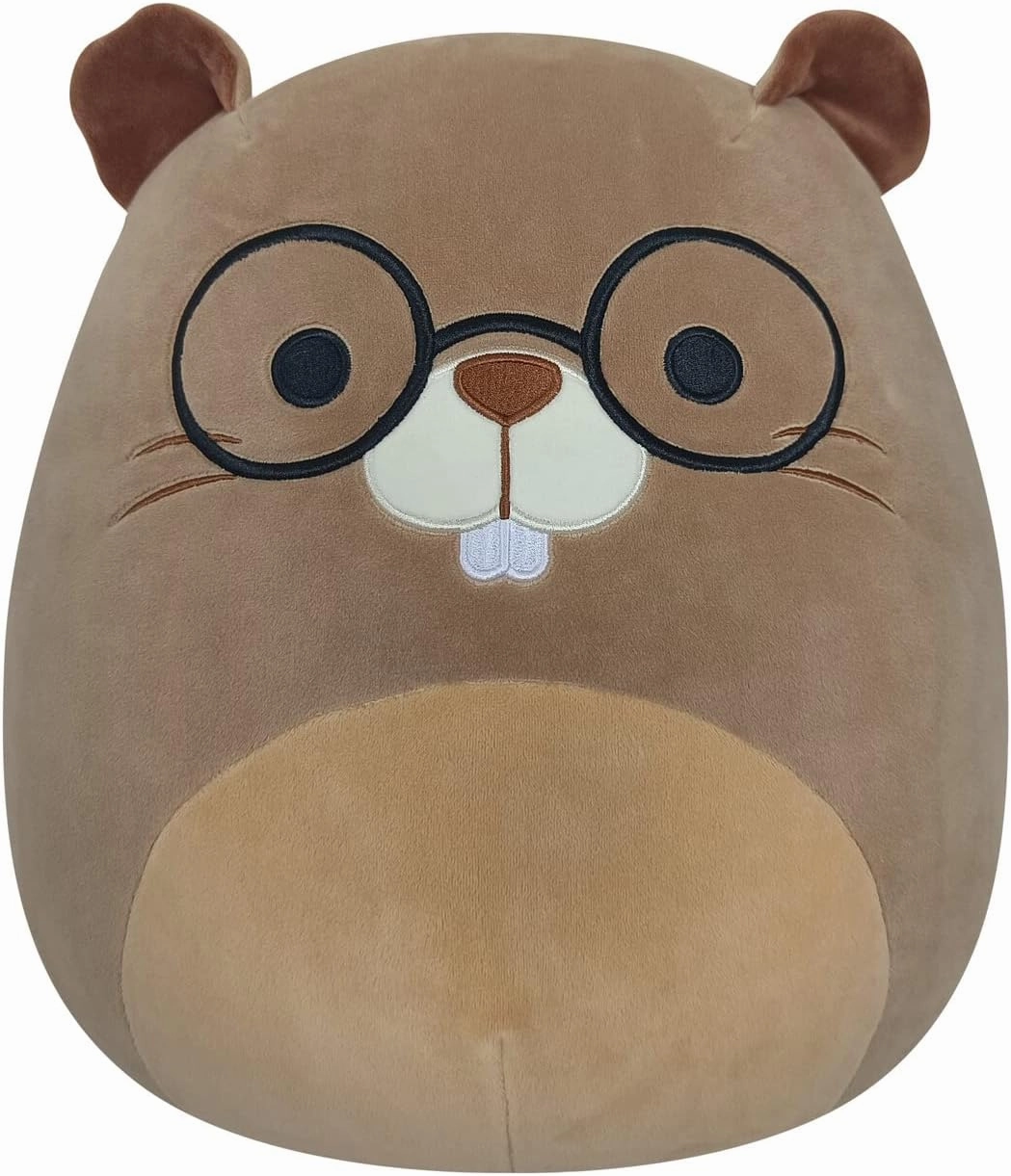 Squishmallows Original 14-Inch Chip Brown Beaver with Glasses - Large Ultrasoft Official Jazwares Plush