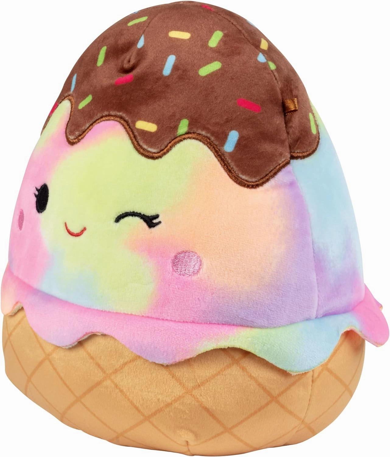 Squishmallows Original 8-Inch Glady The Ice Cream - Official Jazwares Plush - Collectible Soft & Squishy Food Stuffed Animal Toy - Add to Your Squad - Gift for Kids, Girls & Boys
