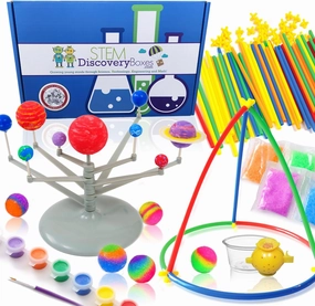 STEM Discovery Box 6 Month Subscription with 18 Total STEM Projects - Educational Science Technology Engineering Learning Lab - Kids Experiment Activity Build Sets - Girls & Boys Children Age 7 - Teen