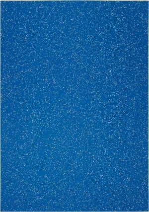 Stephens Glitter Board Card Blue Coloured A4 220gsm 10 Sheets, Ideal For Scrapbook Crafting, Card Making, Embossing, Embellishing, Sparkly Foil Shiny Finish