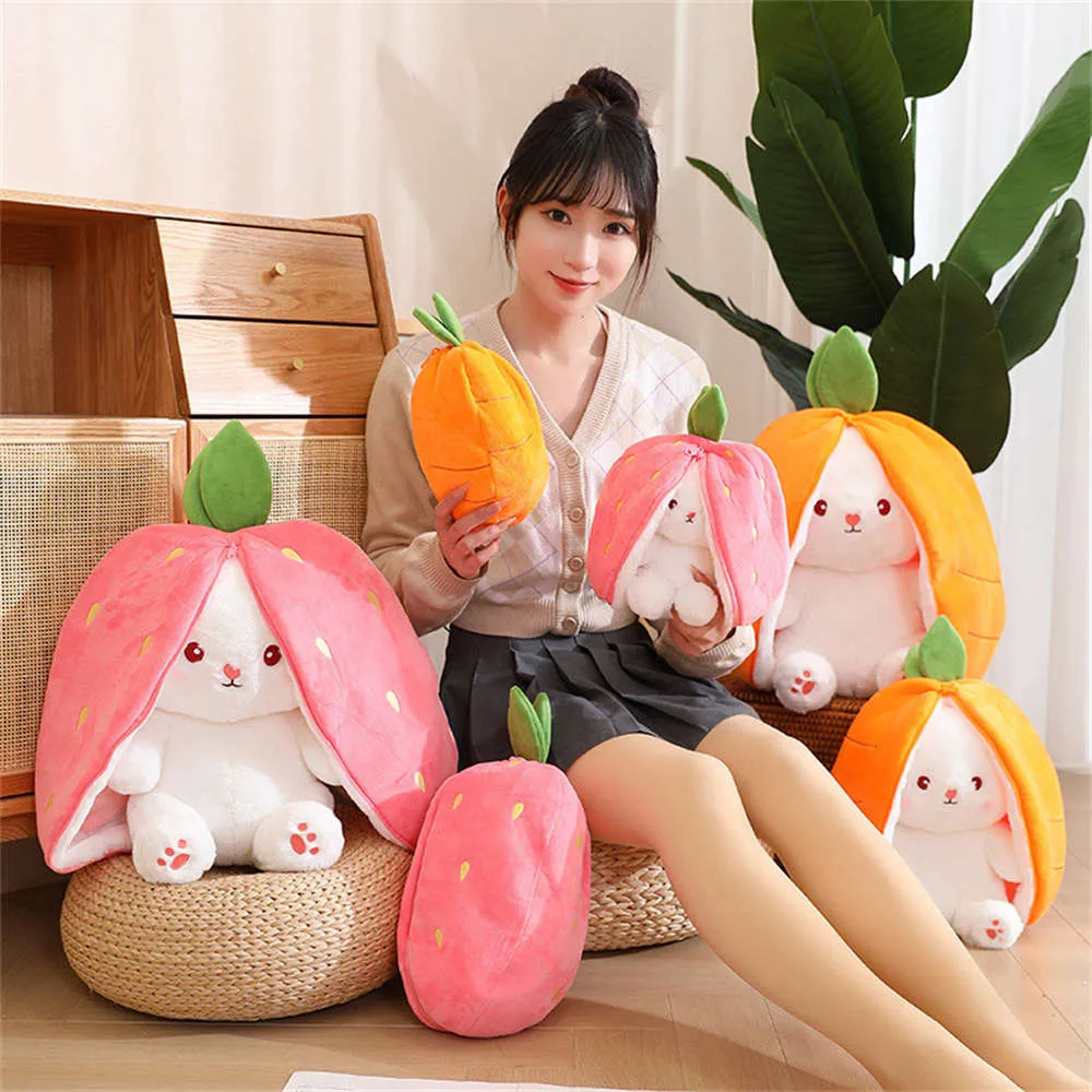 Strawberry Carrot Bunny Plush Toy Easter Gifts