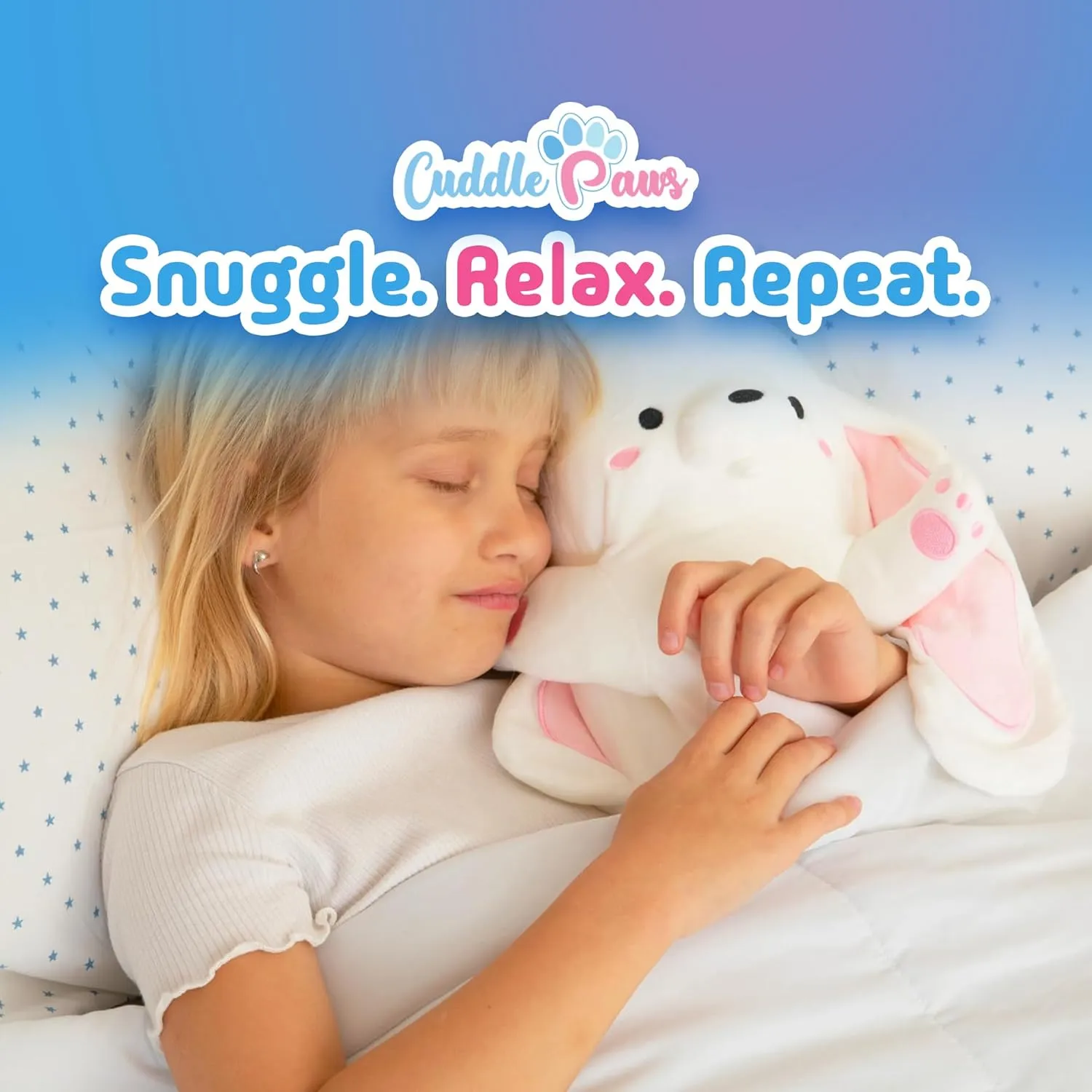 Stuffed Animal Big Bunny Body Pillow – Soft Plush Toy & Throw Pillow for Kids, Medium (35 Inches), Soft Plushies Stuff Gift for Boys and Girls