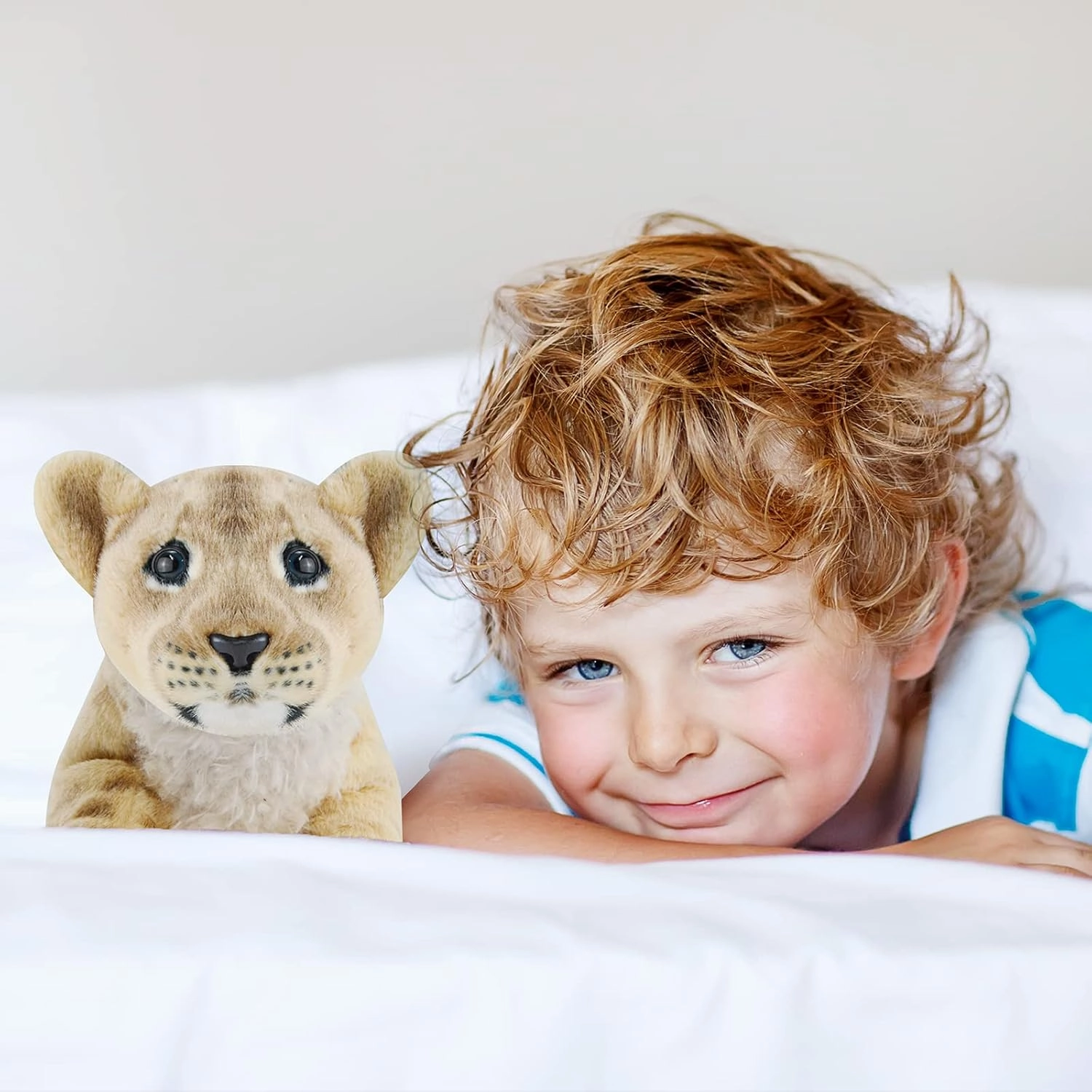 Stuffed Animal Lion 19" Lion Stuffed Animals Plush Pillow Realistic Stuffed Baby Lion Plush Toys Safari Animals Toys Jaguar Cute Plushies Birthday for Kids Boys Girls