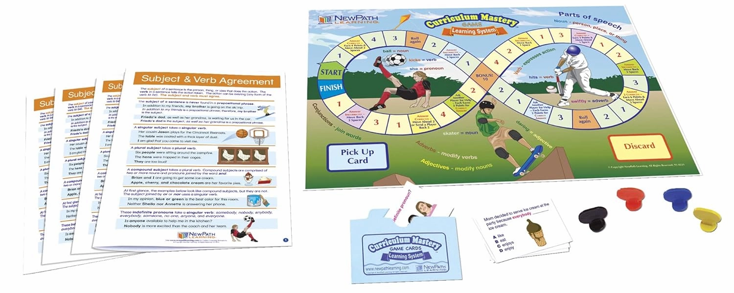 Subject & Verb Agreement Learning Center Game - Grades 6-9