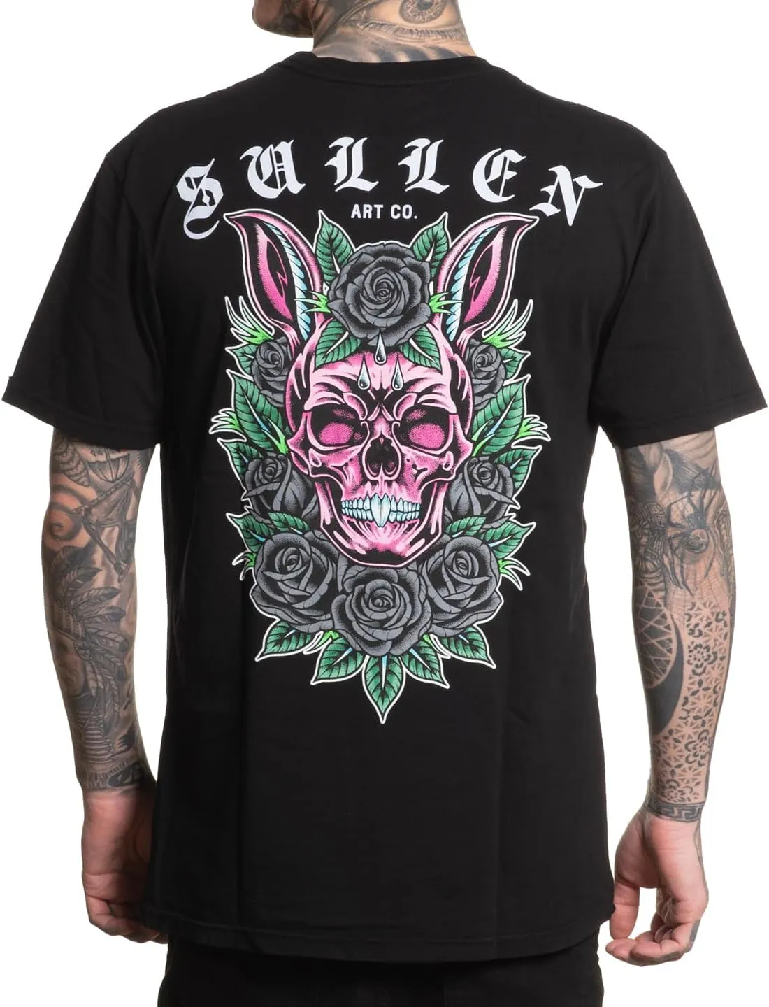 Sullen Men's Skull Bunny Easter Special 2025 Tattoo Lifestyle Graphic Premium Short Sleeve Tee