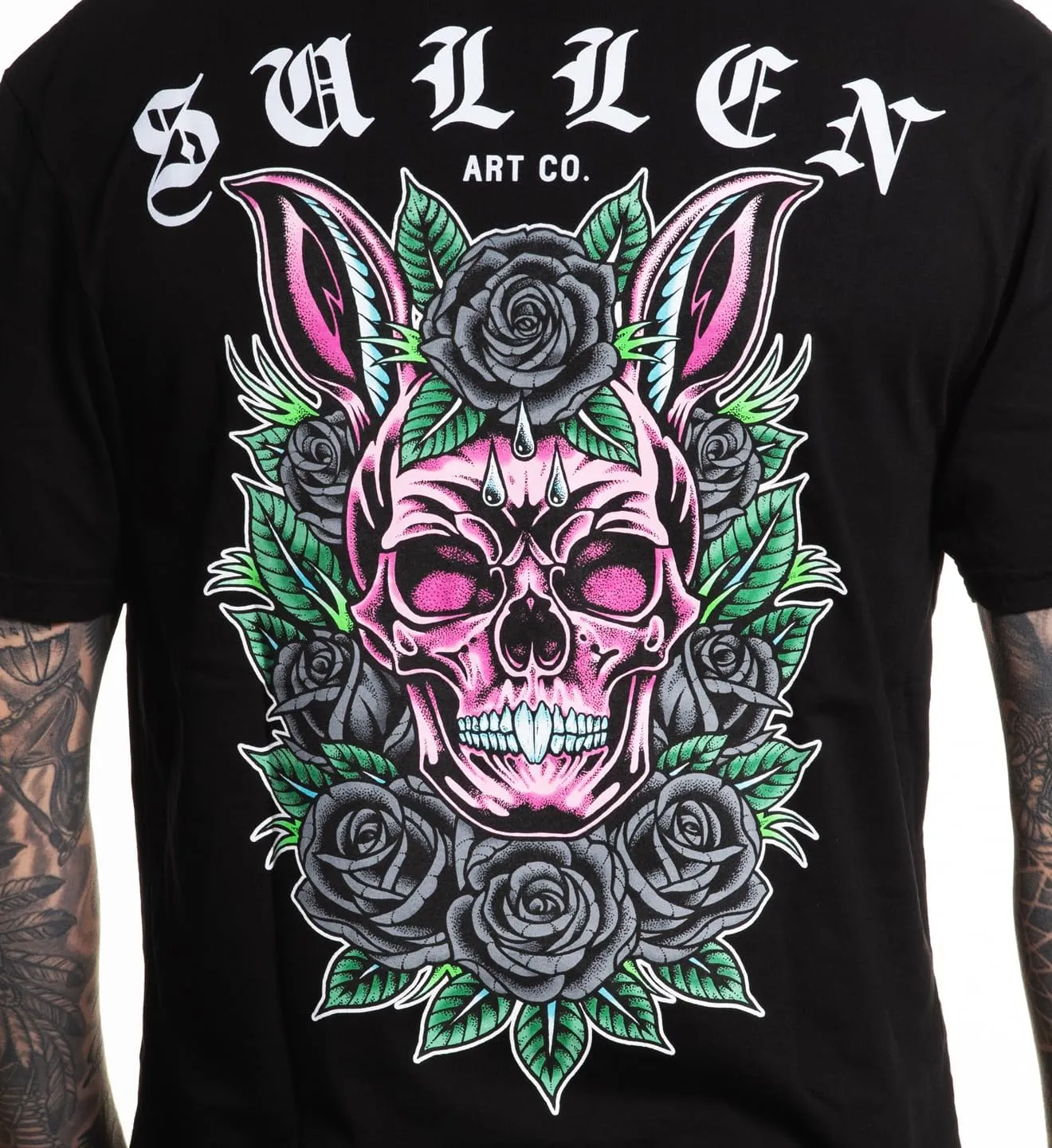 Sullen Men's Skull Bunny Easter Special 2025 Tattoo Lifestyle Graphic Premium Short Sleeve Tee