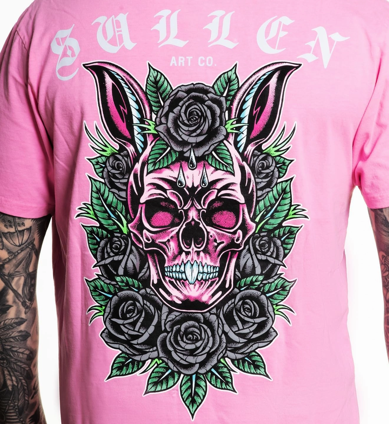 Sullen Men's Skull Bunny Easter Special 2025 Tattoo Lifestyle Graphic Premium Short Sleeve Tee
