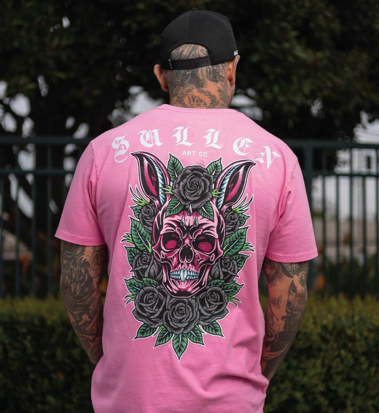 Sullen Men's Skull Bunny Easter Special 2025 Tattoo Lifestyle Graphic Premium Short Sleeve Tee