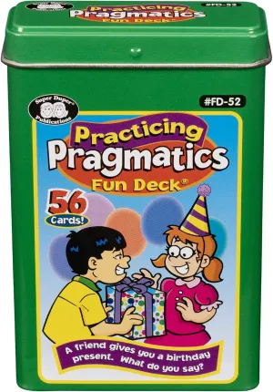 Super Duper Publications | Practicing Pragmatics Fun Deck | Conversation and Social Skills Flash Cards | Educational Learning Materials for Children