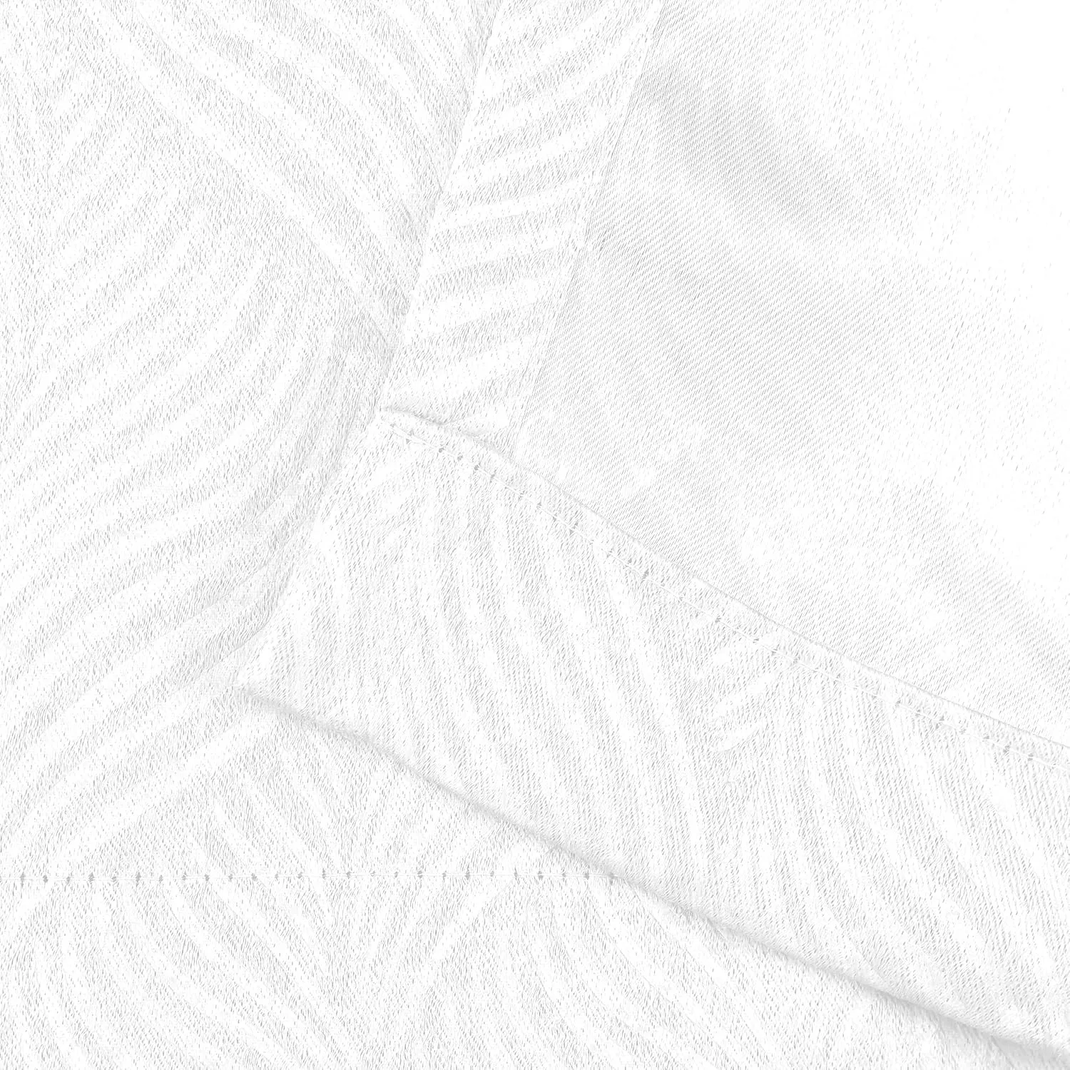 Superior Blackout Curtains, Window Accents, Sun Blocking, Living Room, Bedroom Darkening, Modern Geometric Waves, Grommet Header, Waverly Collection, Set of 2 Panels, 52" x 84", Snow White