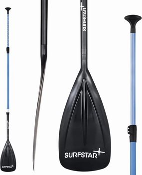 surfstar Fiberglass SUP Paddle, Floating Stand Up Paddle 3 Piece Adjustable Paddle Board Oars with Fiberglass Shaft and Nylon Blade, Paddleboard Paddle Length Adjustable 70-86 inches/180-220cm