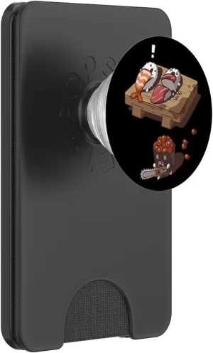 Sushi in a Frenzy of Rage on Halloween PopSockets Grip and Stand for Phones and Tablets PopSockets PopWallet for MagSafe