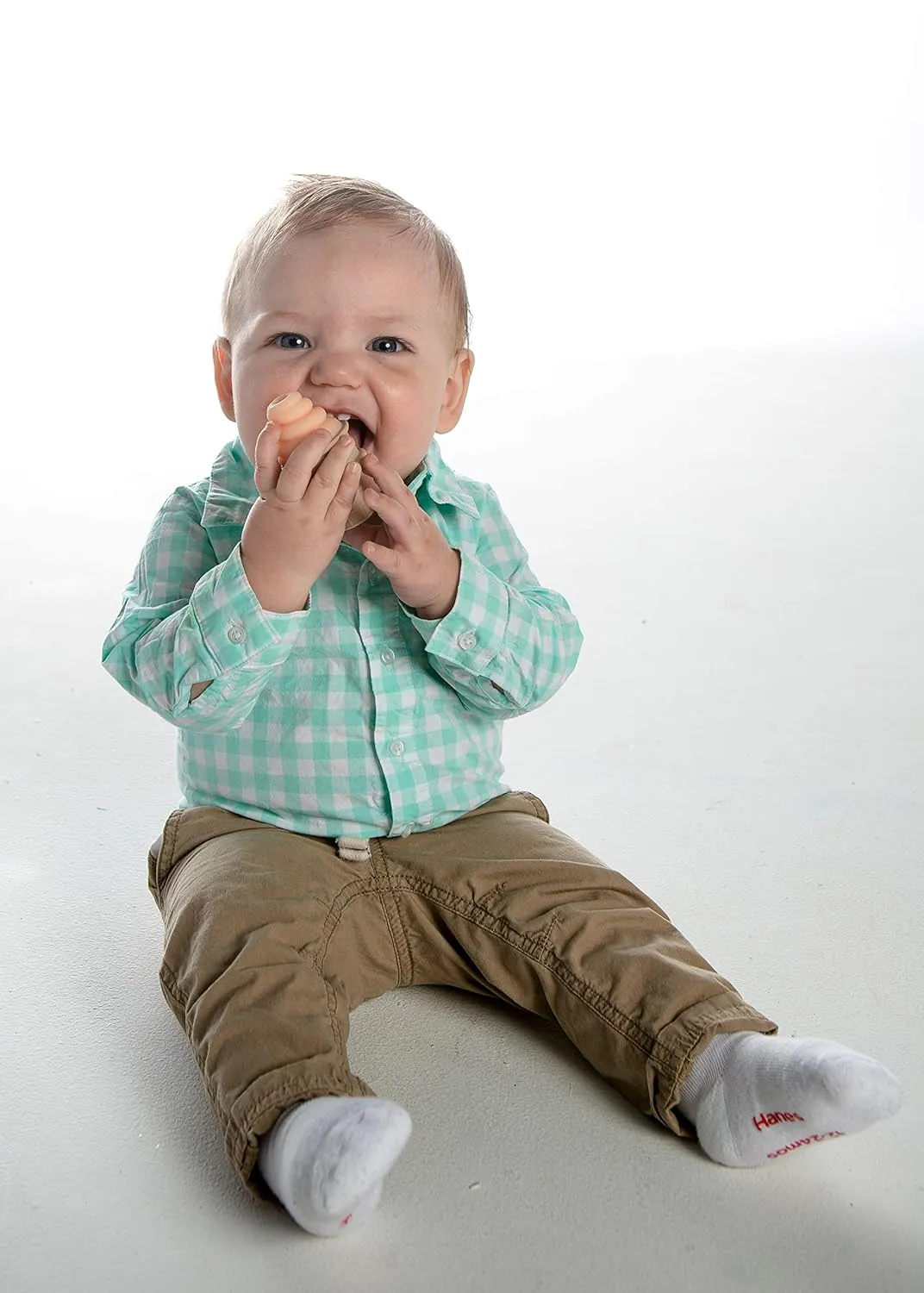 SweeTooth Ice Cream Cone Shaped Baby Teether - Adorable Orange
