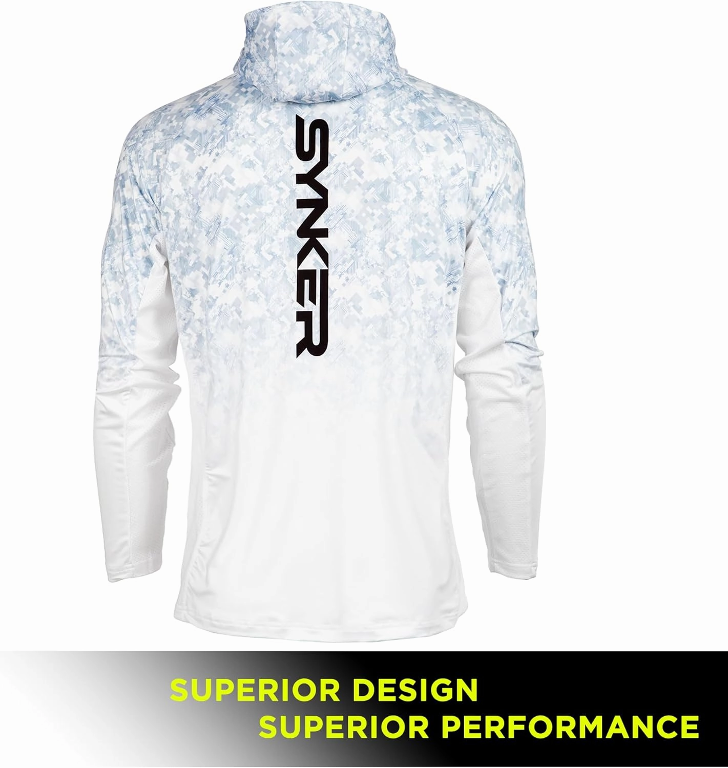 SYNKER Stealth All Weather Performance Fishing Camo Hoodie | UPF 50  Long Sleeve Shirt for Men and Women, Camouflage