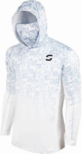 SYNKER Stealth All Weather Performance Fishing Camo Hoodie | UPF 50  Long Sleeve Shirt for Men and Women, Camouflage