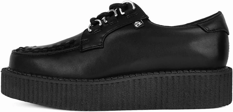 T.U.K. Black Anarchic Creeper Shoes for Women and Men