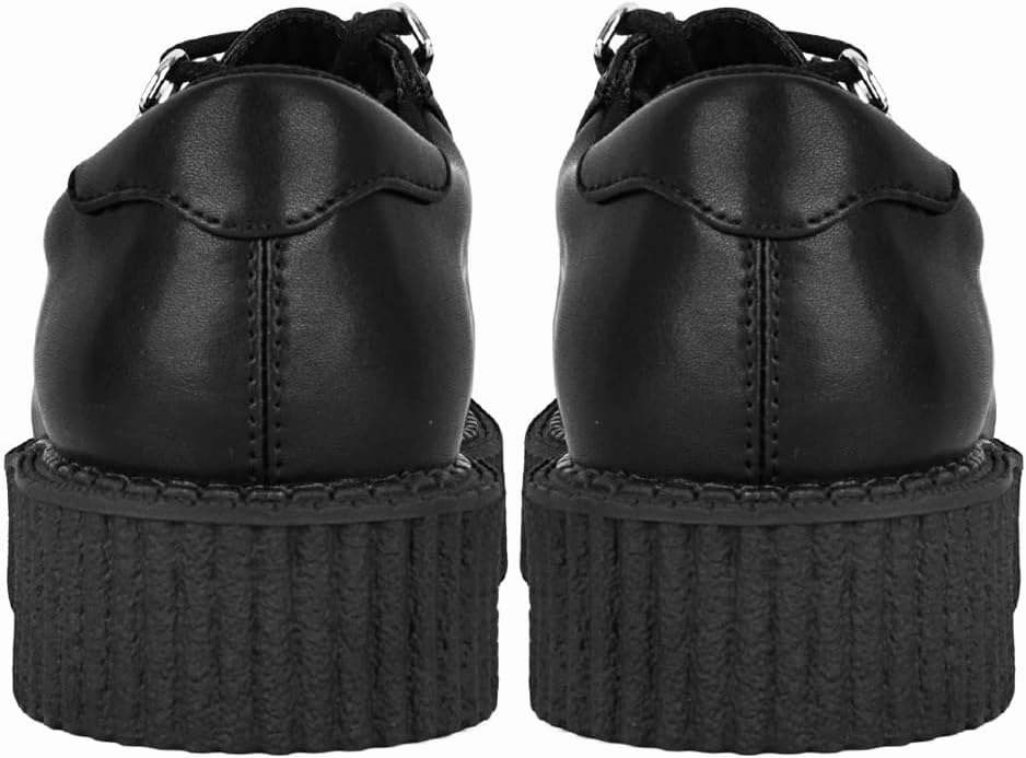 T.U.K. Black Anarchic Creeper Shoes for Women and Men