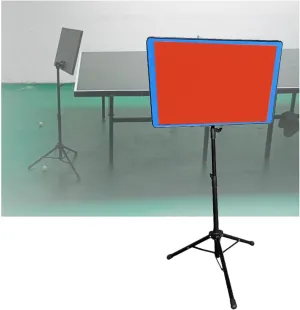 Table Tennis Rebound Board, Self-Training Ping Pong Returner, Adjustable Height Foldable, for Home, Office, Gym, Schools, Clubs